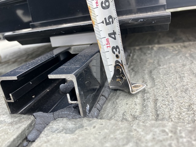 架台の高さを計測